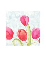 Servetter Tulips 3-lags 33x33cm 50/fp