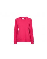 Sweatshirt Crew Neck dam GOTS cerise S