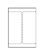 Transportetikett laser 105x220mm 500/FP