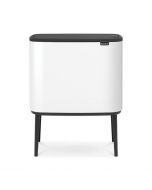 Papperskorg BRABANTIA Bo Touch 11+23L vit