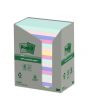 Notes POST-IT 100% rec 76x127mm sort.f 16/FP