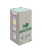 Notes POST-IT 100% rec 76x76mm sort.f 16/FP