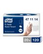 Handduk TORK Adv H3 2-lag vit 2400/FP