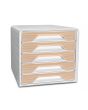 Blankettbox CEP Smoove 5-lådor vit/beech