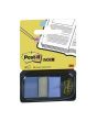 Index POST-IT 25x43mm kornblå