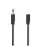 Kabel NEDIS 3,5mm ha - 3,5mm ho 5m svart