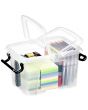 Plastlåda STRATA 6 liter klar med lock PP