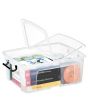 Plastlåda STRATA 24 liter klar med lock PP