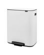 Papperskorg BRABANTIA Pedal Bo 60L vit