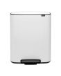 Papperskorg BRABANTIA Pedal Bo 2x30L vit