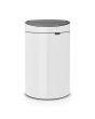 Papperskorg BRABANTIA Touch Bin 40L vit