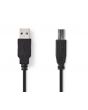 Kabel NEDIS USB 2.0 A-B 2m svart
