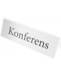 Hållare bordsskylt transparent 40x150mm
