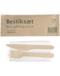 Besticksset trä med servett 400/FP