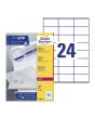 Etikett AVERY LASER  70x36mm 2400/FP