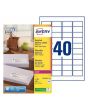 Etikett AVERY RECYCLED 45,7x25,4mm 4000/FP