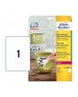 Etikett Avtagbar stark 210x297mm 20/FP