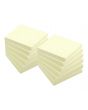 Notes LYRECO recycled 76x76mm gul 12/FP