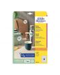 Etikett AVERY papper Ø30mm vit 480/FP