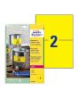 Etikett AVERY 210x148mm gul 40/FP