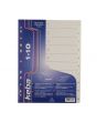 Plastregister KEBA A4 PP 1-10