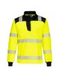 Sweatshirt PW3 Hi-Vis 1/4 Zip gul 5XL