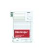 Blankett räkning utan kopia A5 50 blad