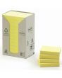 Notes POST-IT 100% recycl 38x51mm gul 24/FP