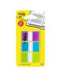 Index POST-IT 25x43mm lila, turkos, lime