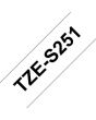Tape BROTHER TZES251 24mm svart på vit