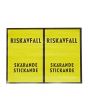 Etikett &quot;riskavfall&quot; 3,5cmx10m 100/FP