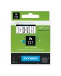 Tape DYMO D1 12mm svart på vit