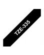 Tape BROTHER TZE335 12mm vit på svart