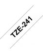 Tape BROTHER TZE241 18mm svart på vit