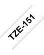 Tape BROTHER TZE151 24mm svart på klar
