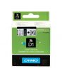Tape DYMO D1 24mm svart på vit