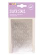 Stickers stjärnor silver 25mm 108/FP