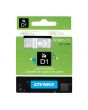 Tape DYMO D1 12mm vit på klar