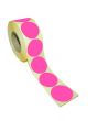 Etikett rund 40mm rosa 500/FP