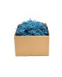 Crinkle craft ljusblåa pappersstrimlor 1kg