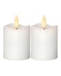 Blockljus STAR T Flamme LED 7,5cm vit