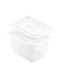 Plastform rektangulär 750ml m. lock 50/FP
