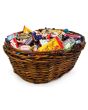 Godis Presentkorg brun inslaget 2,5kg