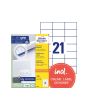 Etikett AVERY 70x42,3mm 2100/FP