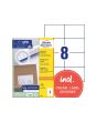 Etikett AVERY 105x74mm 800/FP