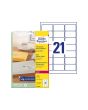 Etikett 63,5x38,1mm transparent 25/FP