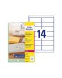 Etikett 99,1x38,1mm transparent 350/FP