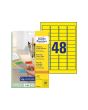 Etikett AVERY gul 45,7x21,2mm 960/FP