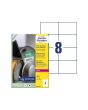 Etikett AVERY 74x105mm WH 400/FP