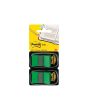 Index POST-IT 680 2x50 25x44mm grön